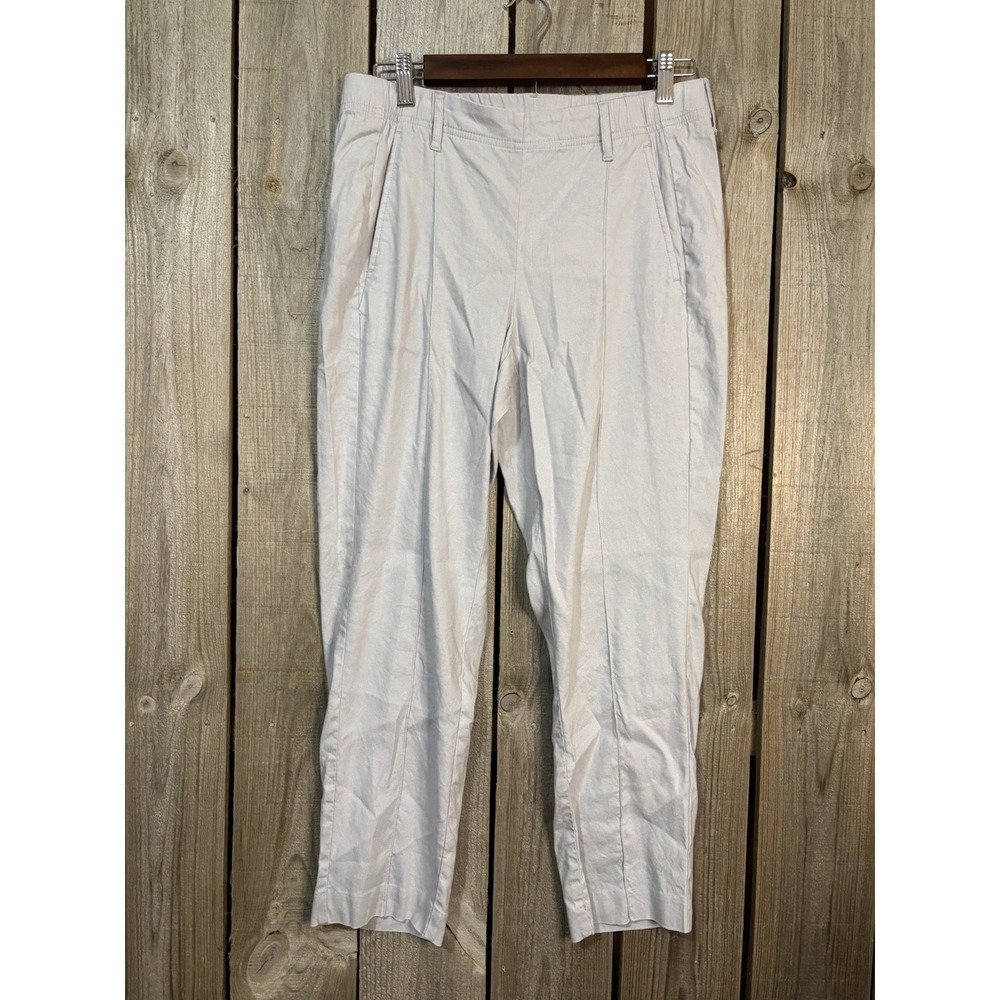 J.Jill linen stretch ankle pants 🤍 minimalist‎ comfy cropped S